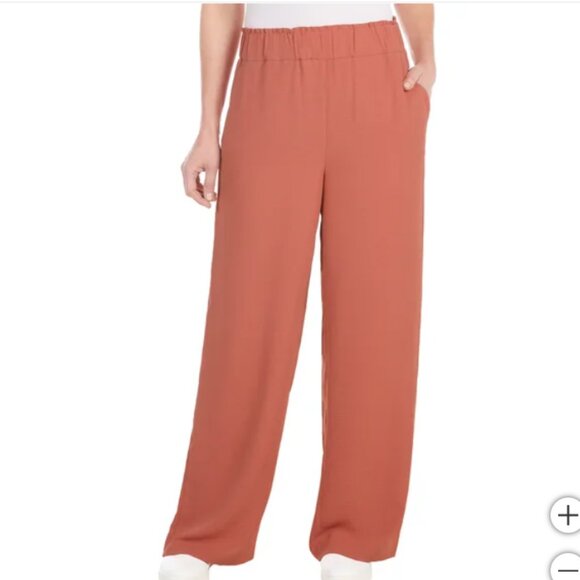 Hilary Radley Pants - Hilary Radley Ladies' Crinkle Fluid Pant Red